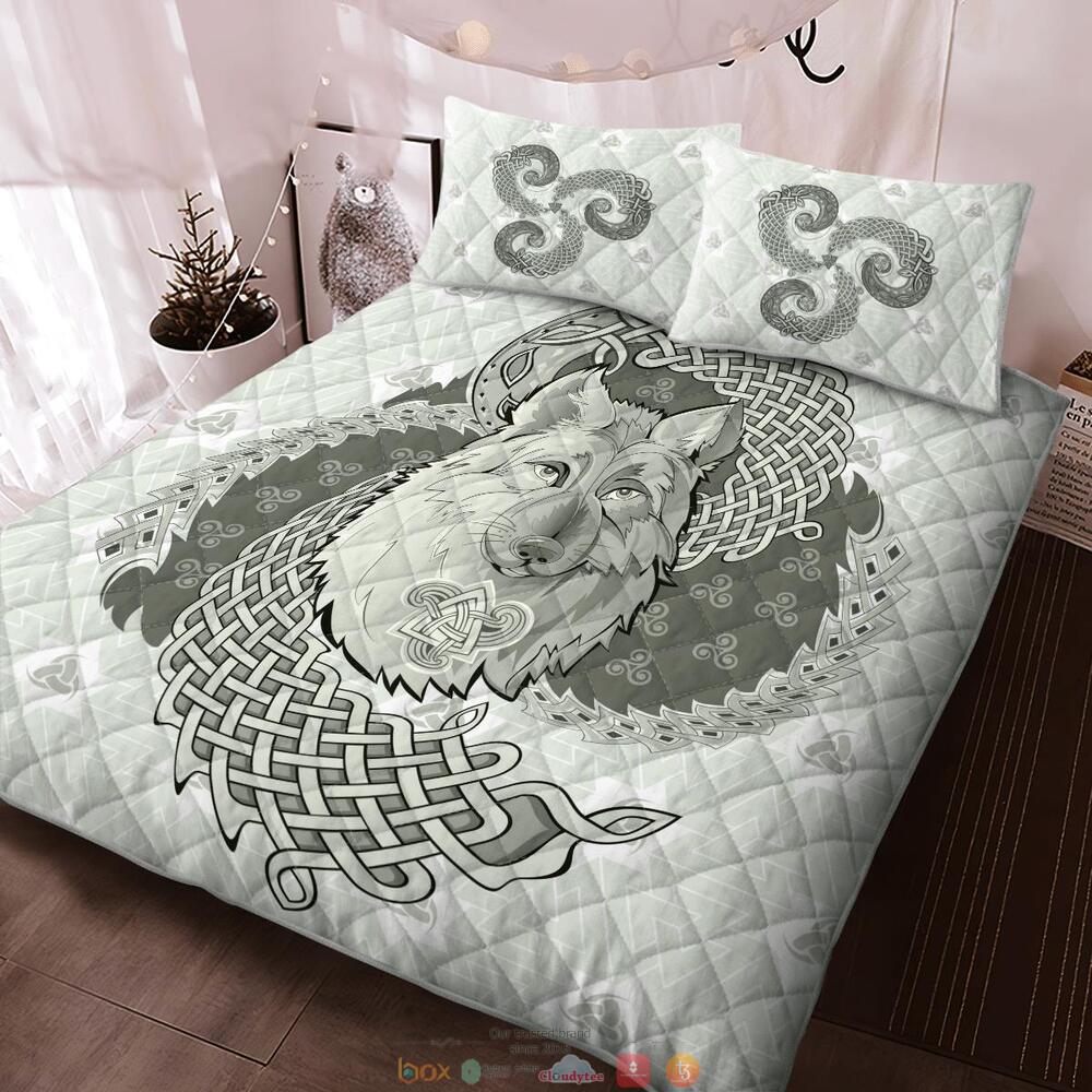 Legendary Wolf Norse Mythology Quilt Bedding Set 1