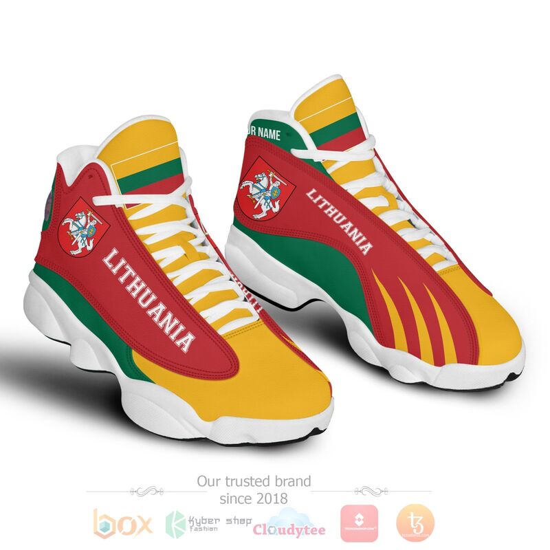 Lithuania Personalized Air Jordan 13 Shoes 1