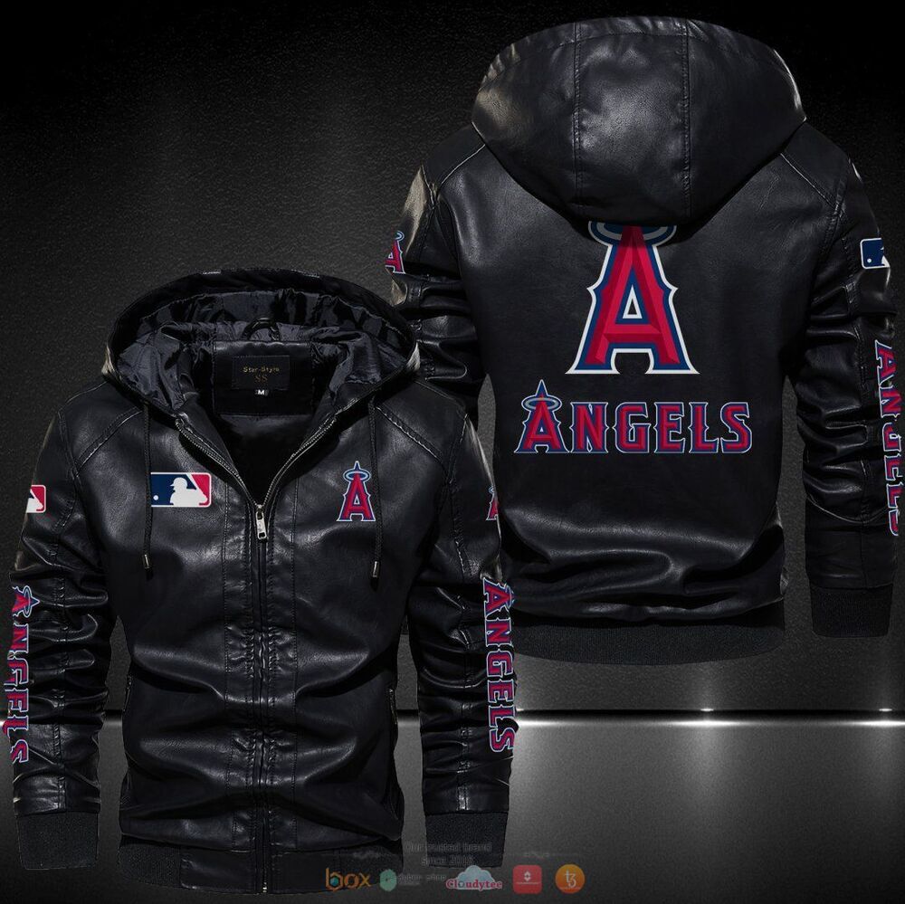 Los Angeles Angels MLB Leather Jacket Hat