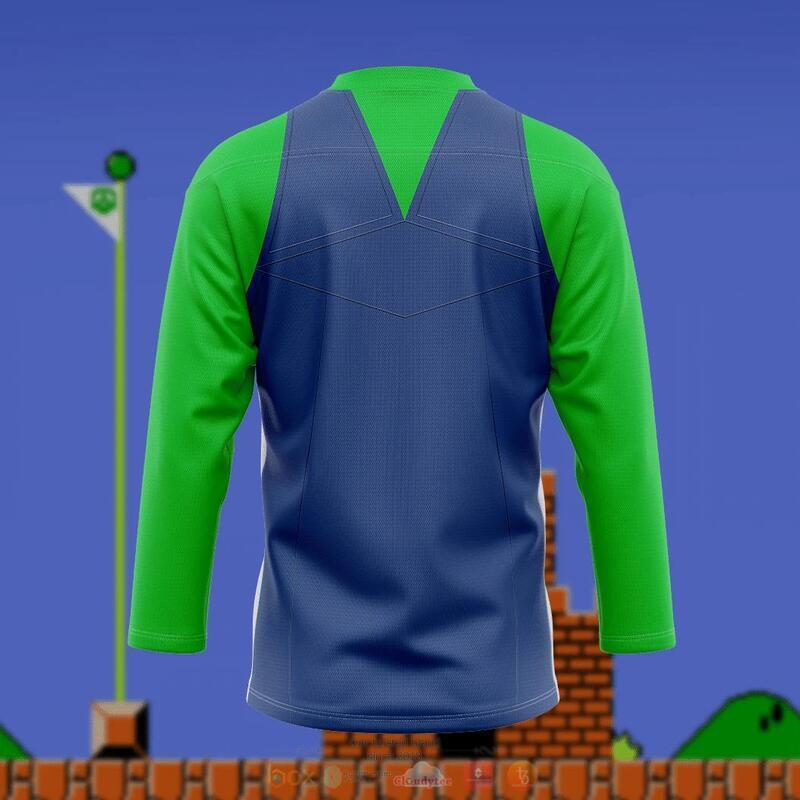 Luigi Hockey Jersey 4 Luigi Hockey Jersey 1 2 3