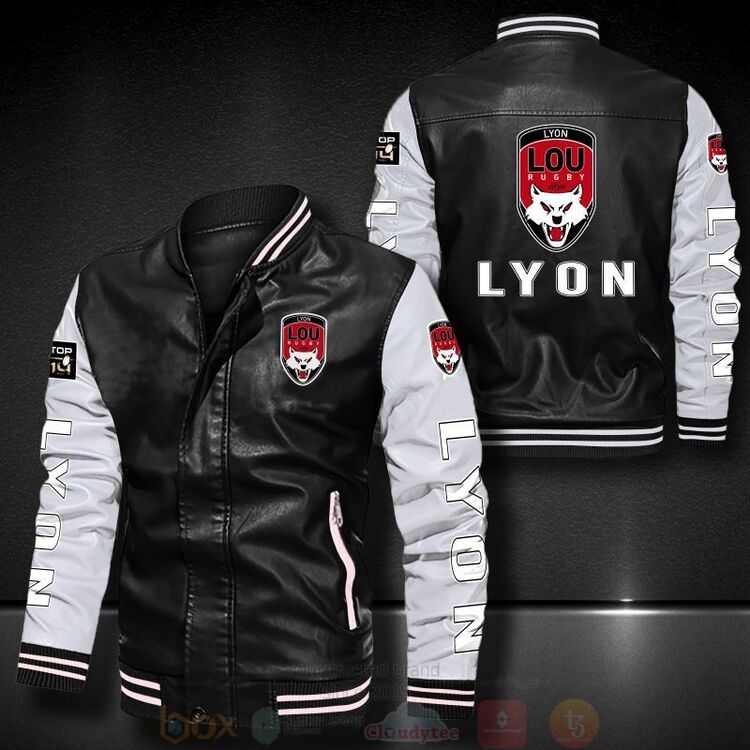 Lyon OU Bomber Leather Jacket