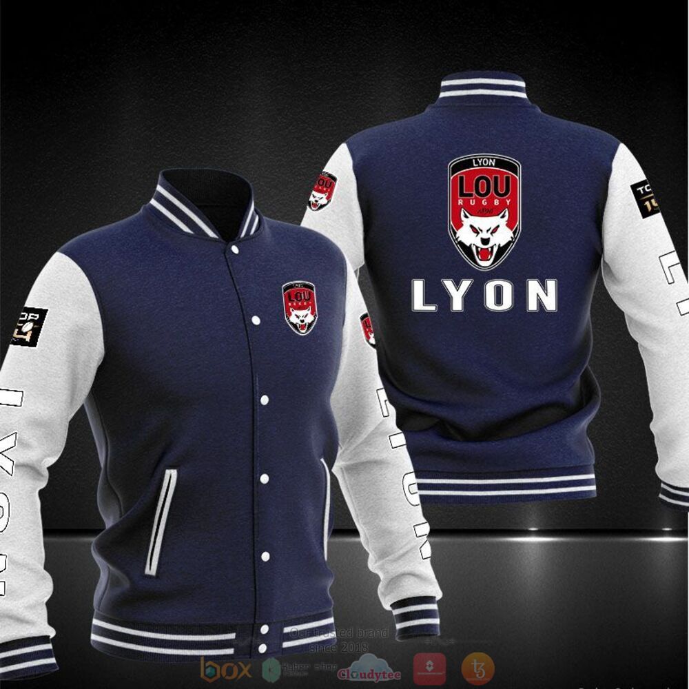 NEW Lyon OU baseball jacket 3 Lyon OU baseball jacket 1 2