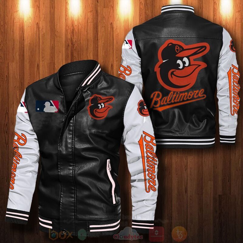 MLB Baltimore Orioles Bomber Leather Jacket