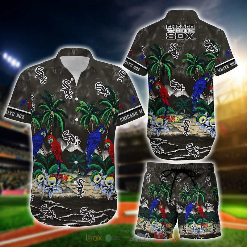MLB Chicago White Sox Parrot Hawaiian Shirt, Short 11 MLB Chicago White Sox Parrot Hawaiian Shirt Short