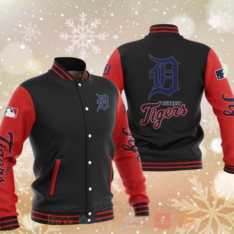 BEST MLB Detroit Tigers 3D Baseball Jacket 3 MLB Detroit Tigers Baseball Jacket 1 2