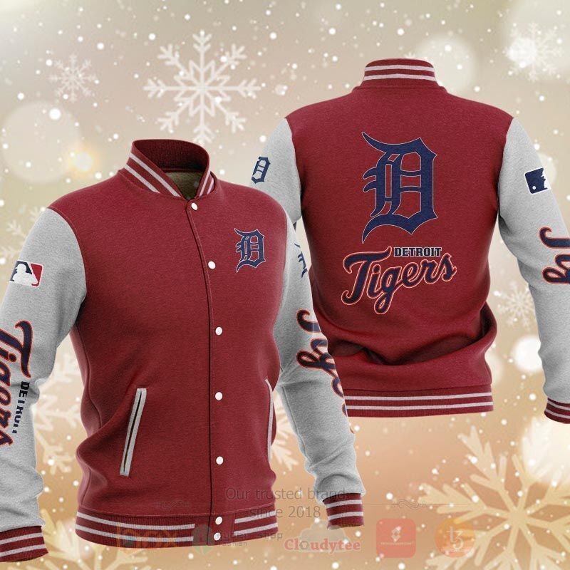 BEST MLB Detroit Tigers 3D Baseball Jacket 4 MLB Detroit Tigers Baseball Jacket 1 2 3