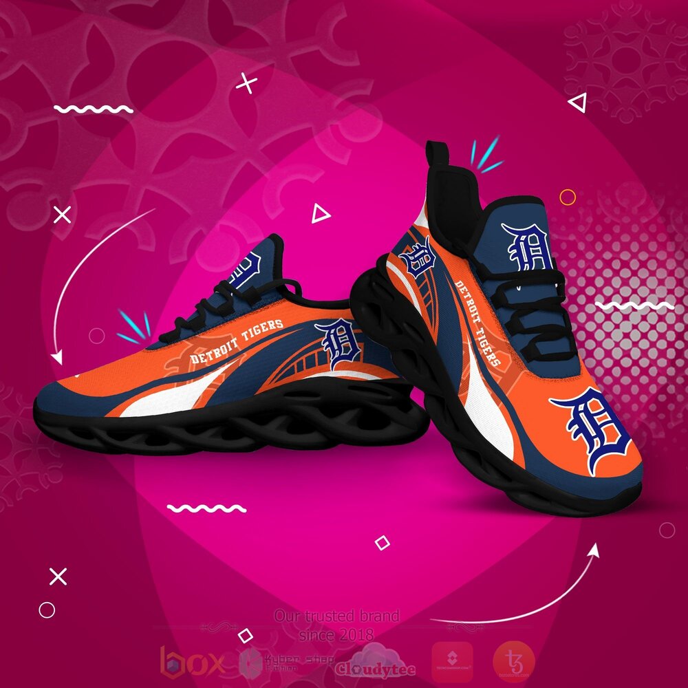 BEST MLB Detroit Tigers Clunky Sneakers 4 MLB Detroit Tigers Clunky Max Soul Shoes 1 2 3