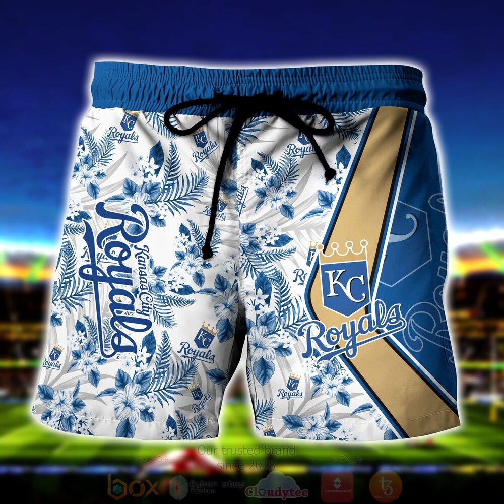MLB Kansas City Royals Skeleton Hawaiian Shirt Short 1 2 3 4