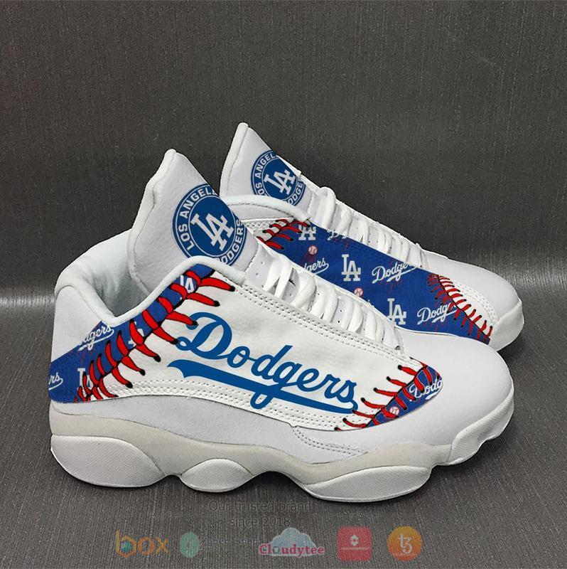 MLB Los Angeles Dodgers Team Logos Air Jordan 13 Shoes