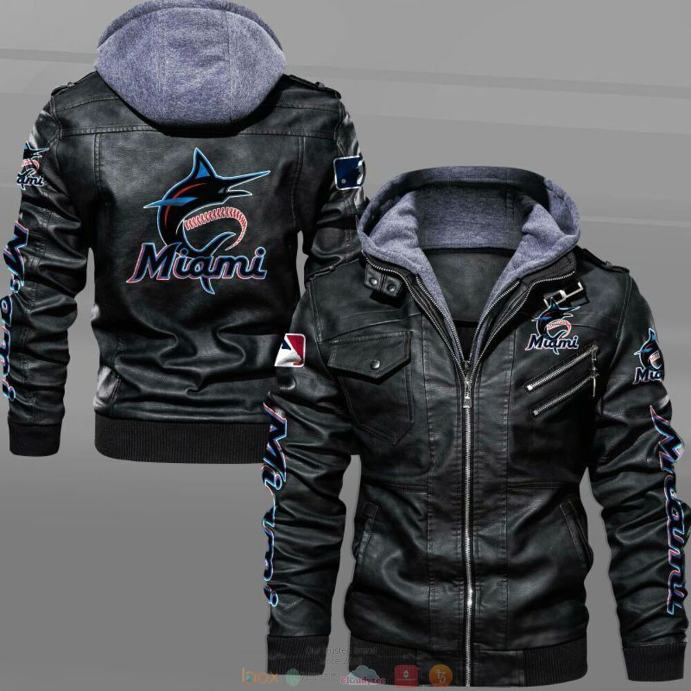 MLB Miami Marlins Leather Jacket