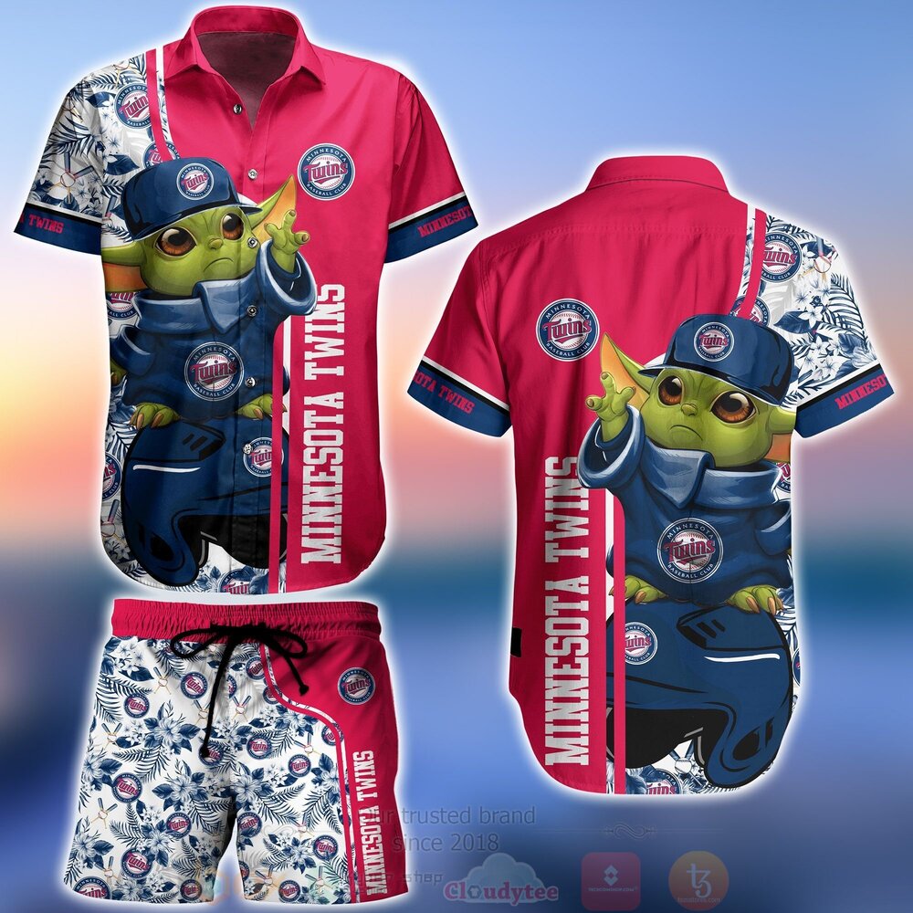 BEST MLB Minnesota Twins Baby Yoda Aloha Shirt, Short 1 MLB Minnesota Twins Baby Yoda Hawaiian Shirt Short
