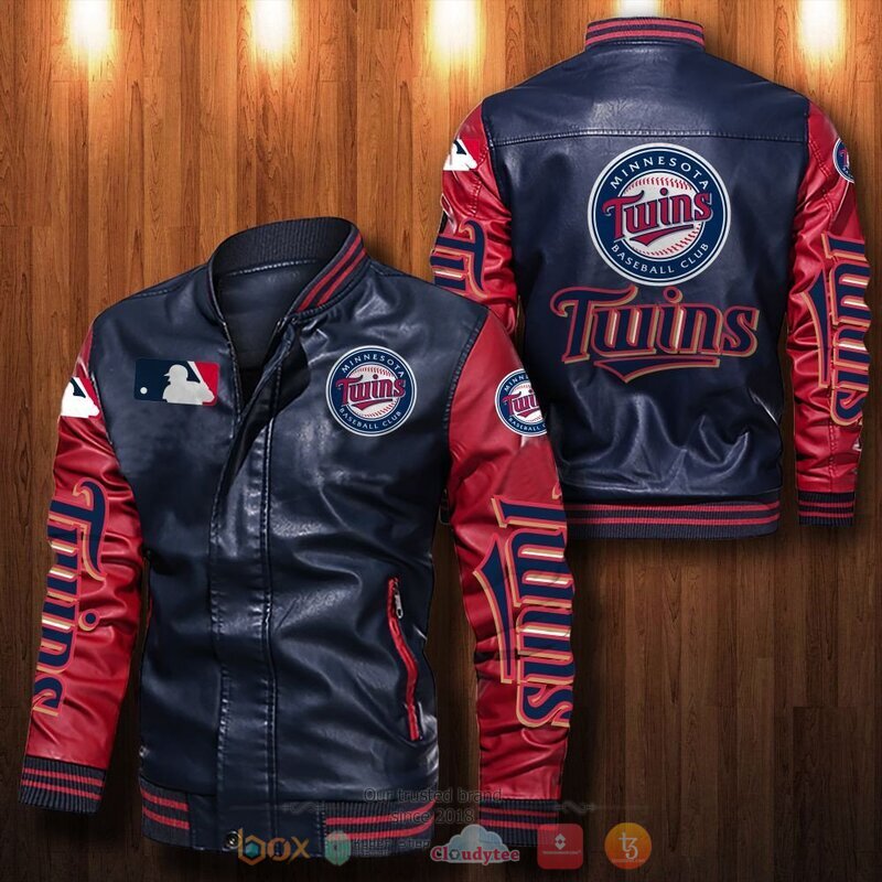 MLB Minnesota Twins Bomber leather jacket 1