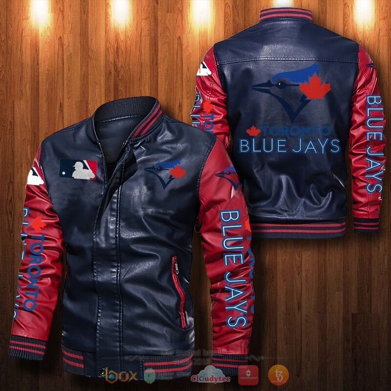 MLB Toronto Blue Jays Bomber leather jacket 1