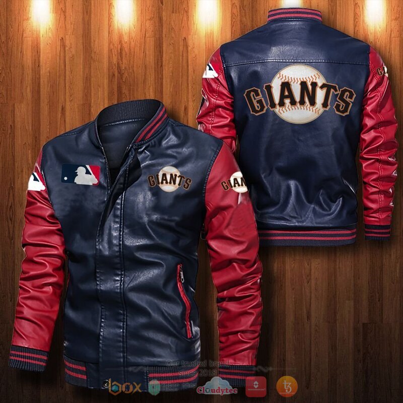 MLB an Francisco Giants Bomber leather jacket 1
