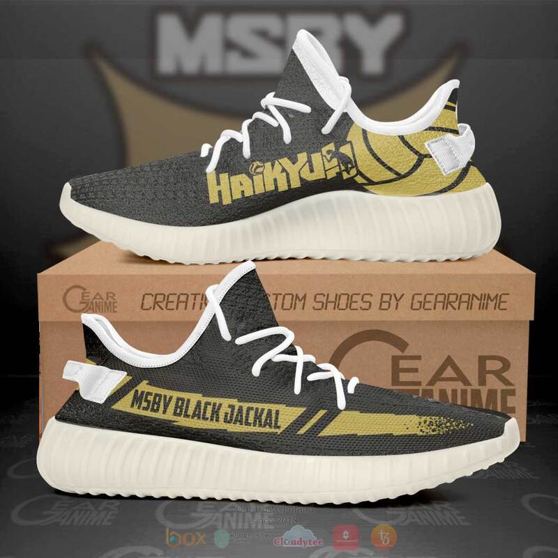 MSBY Black Jackal Haikyuu Yeezy Sneaker shoes