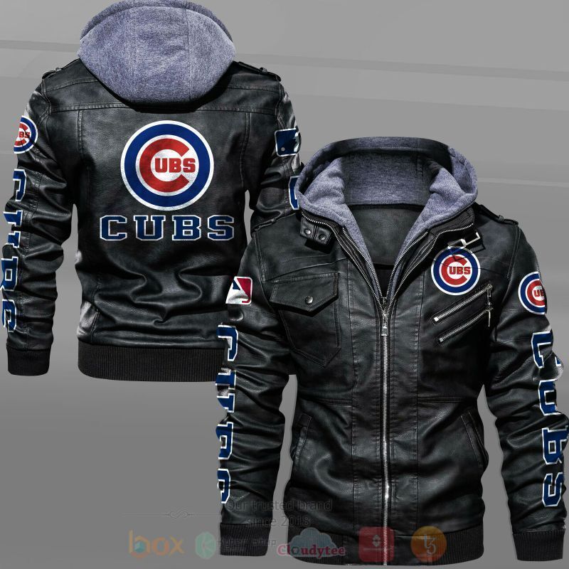 BEST Major League Baseball Chicago Cubs 2D Leather PU Jacket 1 Major League Baseball Chicago Cubs Leather Jacket