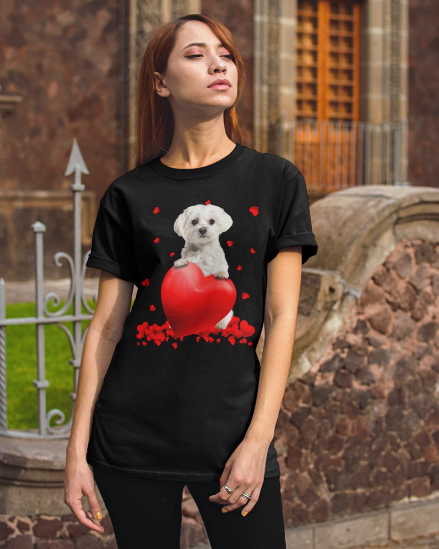 Maltese Valentine Hearts jersey shirt, hoodie 8 Maltese Valentine Hearts shirt hoodie 3