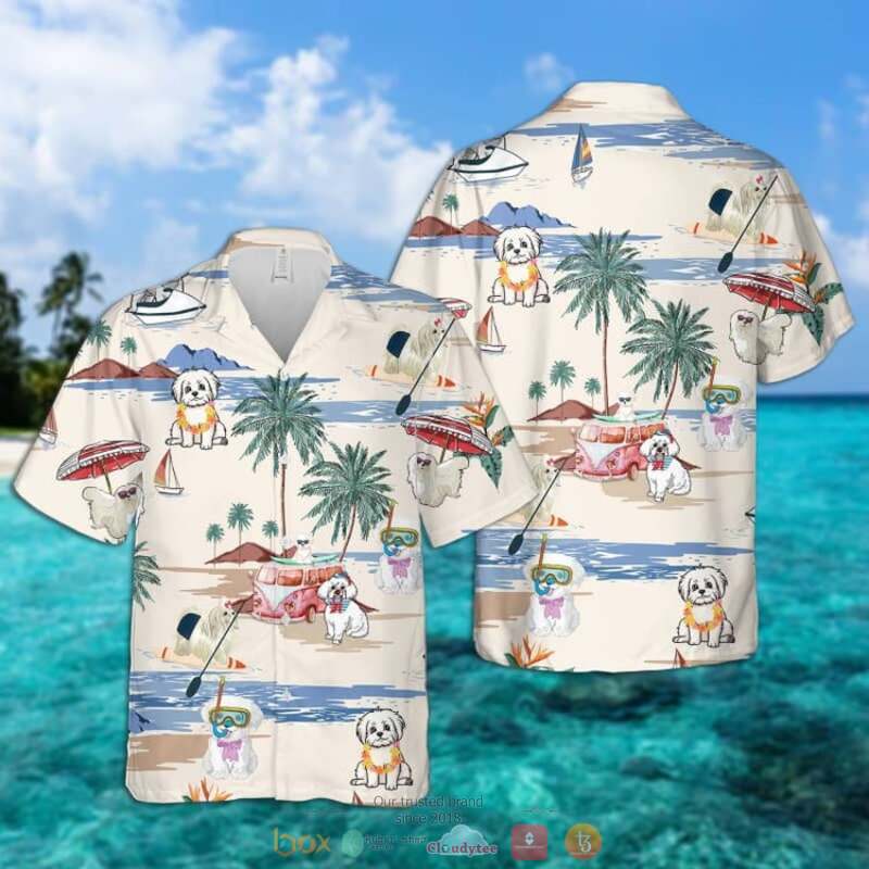Maltese Summer Beach Hawaiian Shirt 4 Maltese Summer Beach Hawaiian Shirt