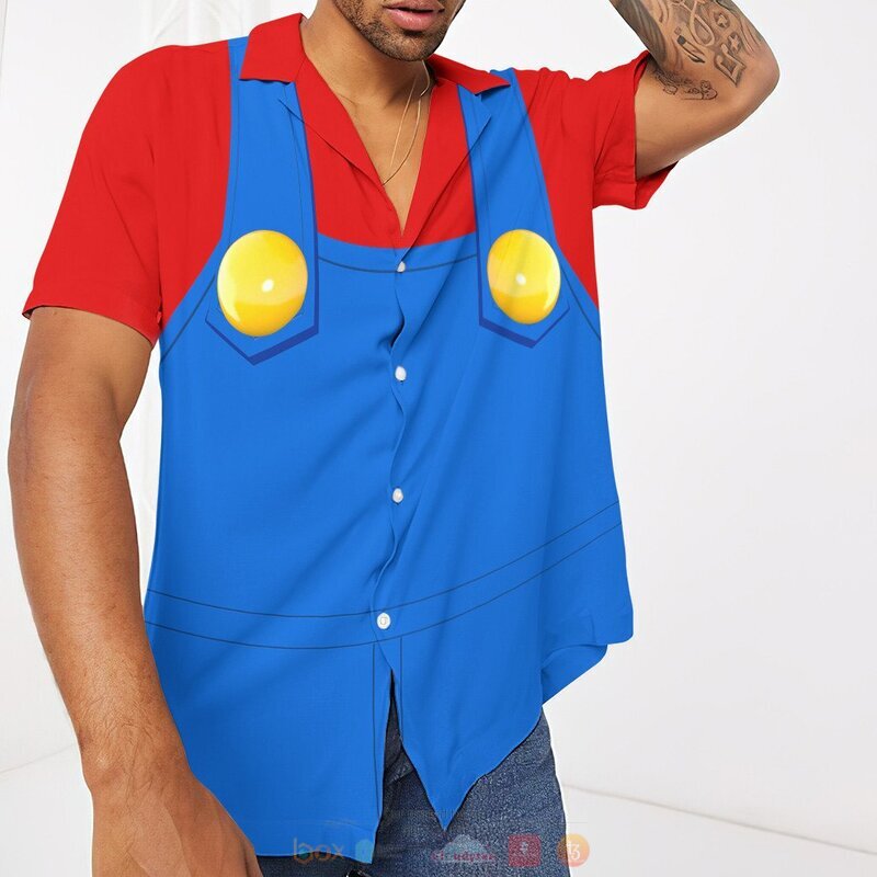Mario Hawaiian Shirt, Short 5 Mario Hawaiian Shirt Short 1 2 3 4