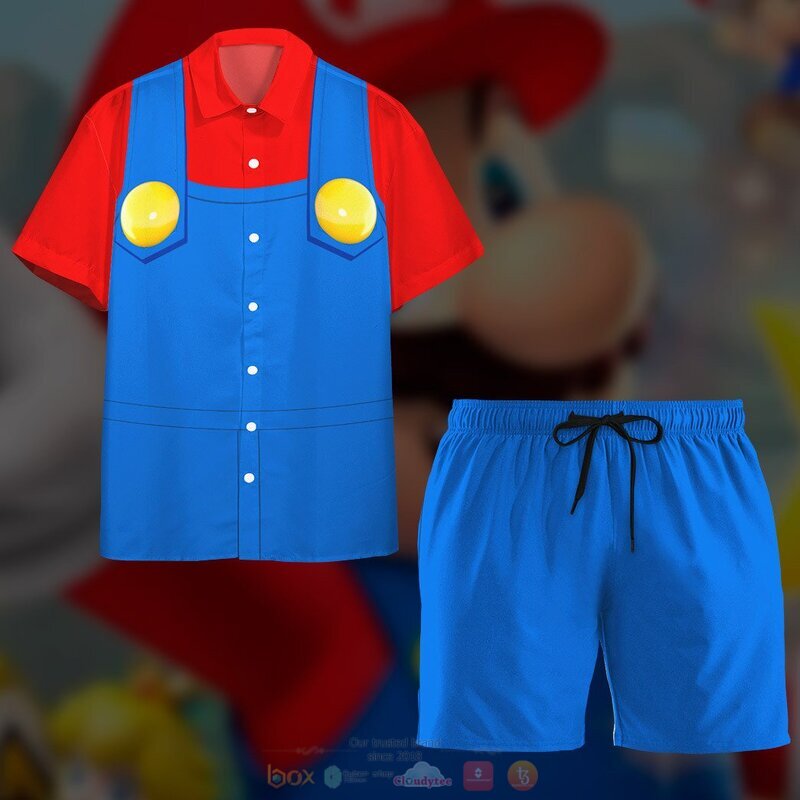 Mario Hawaiian Shirt, Short 13 Mario Hawaiian Shirt Short 1 2 3 4 5 6 7 8 9 10 11 12