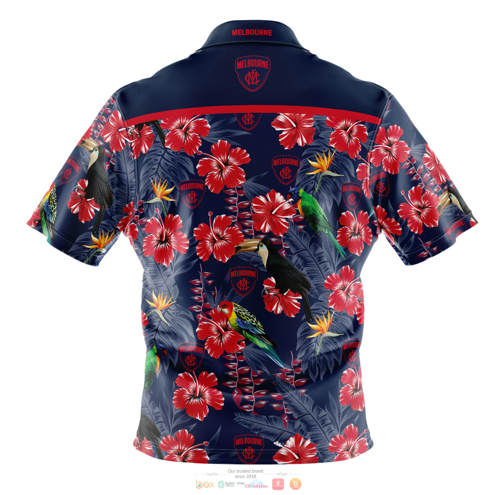 Personalized AFL Melbourne Demons Hawaiian shirt 2 Melbourne Demons AFL Hawaiian shirt 1
