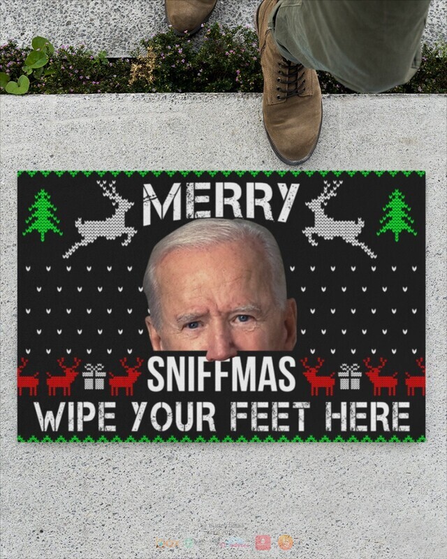 Merry Sniffmas Wipe your feet here Biden Doormat 19 Merry Sniffmas Wipe your feet here Biden Doormat
