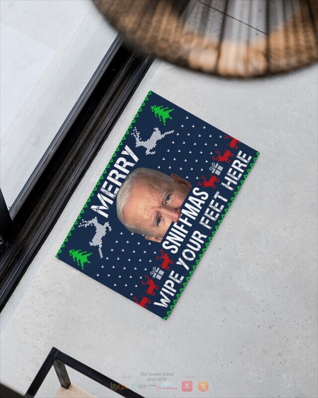 Merry Sniffmas Wipe your feet here Biden Doormat 4 Merry Sniffmas Wipe your feet here Biden Doormat 1 2 3