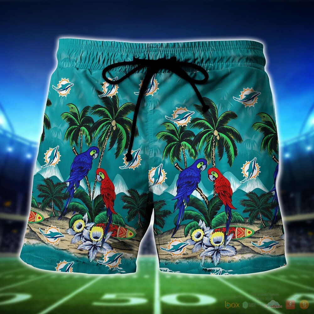 Miami Dolphins NFL Island Hawaiian Shirt and Shorts 1 2 3 4