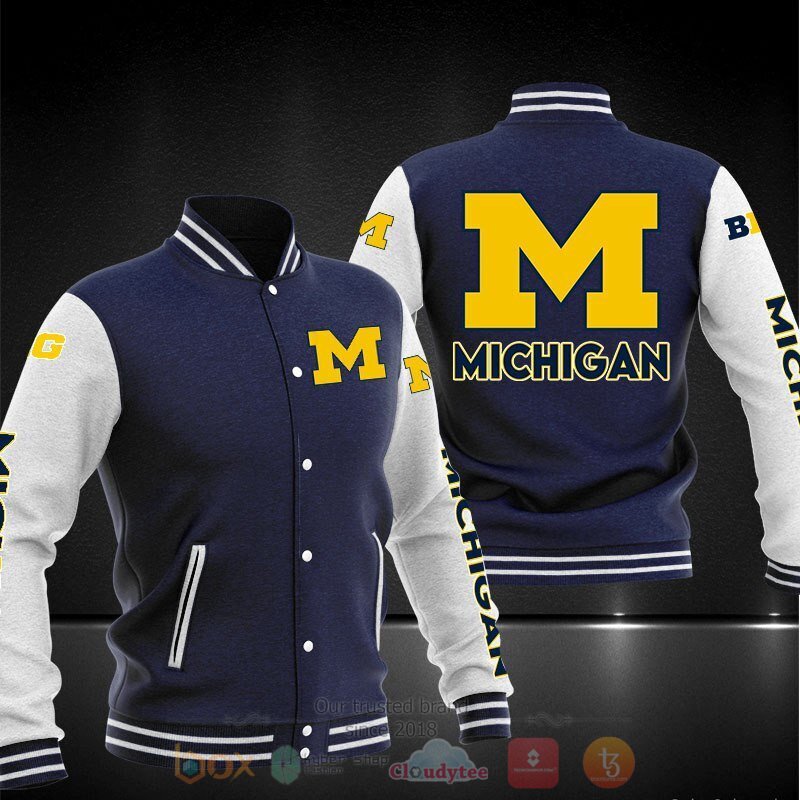 Michigan Football Baseball Jacket 9 Michigan Football Baseball Jacket