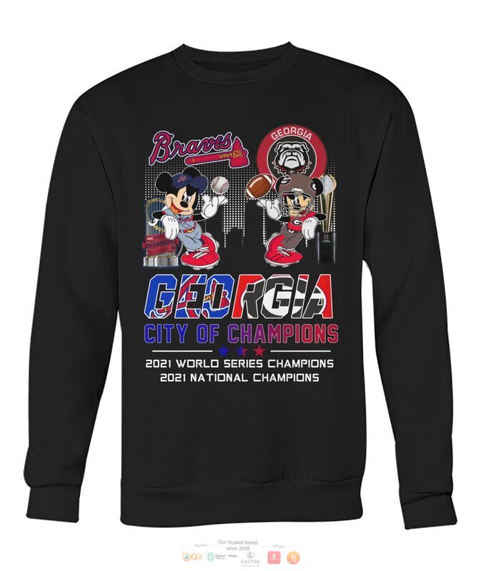 Valentine Hearts Mickey Mouse Georgia Bulldogs City of Champions hoodie, shirt 3 Mickey Mouse Georgia Bulldogs City of Champions shirt hoodie 1 2