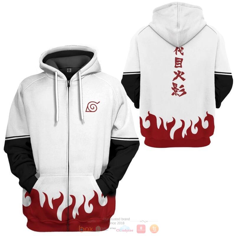 Minato Namikaze 3D Hoodie, Zip Hoodie 4 Minato Namikaze 3D Hoodie Zip Hoodie 1 2 3