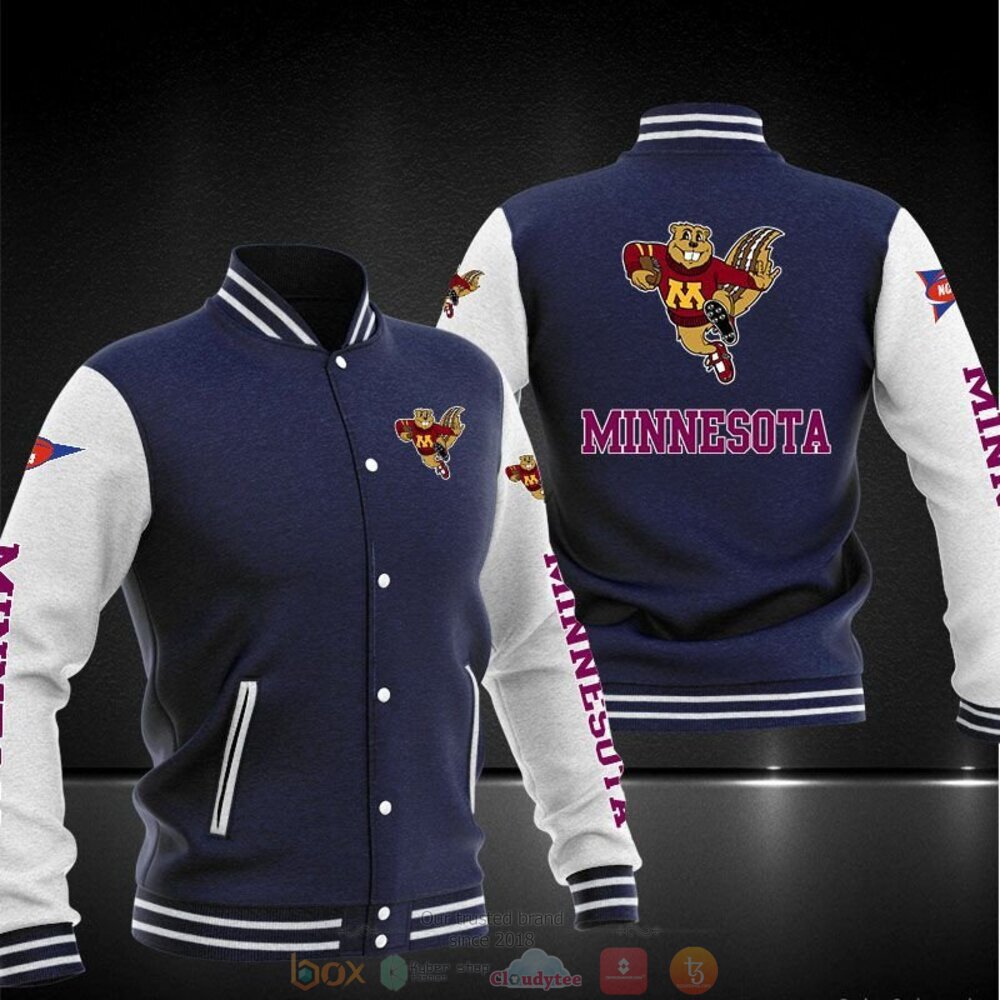 NEW Minnesota Golden Gophers baseball jacket 2 Minnesota Golden Gophers baseball jacket 1