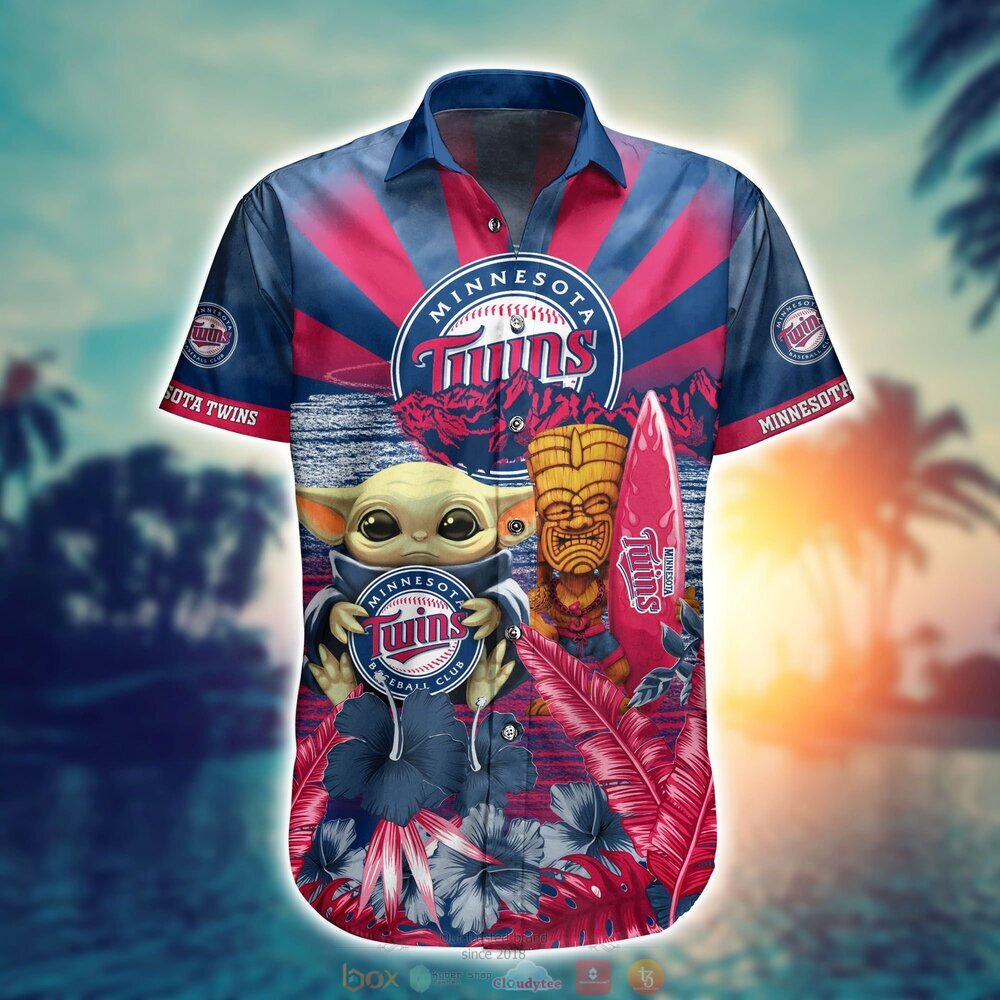 Minnesota Twins Baby Yoda MLB Hawaiian Shirt, Shorts 2 Minnesota Twins MLB Baby Yoda Hawaiian Shirt Shorts 1