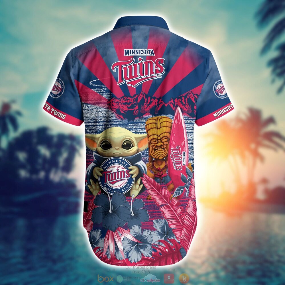Minnesota Twins Baby Yoda MLB Hawaiian Shirt, Shorts 3 Minnesota Twins MLB Baby Yoda Hawaiian Shirt Shorts 1 2