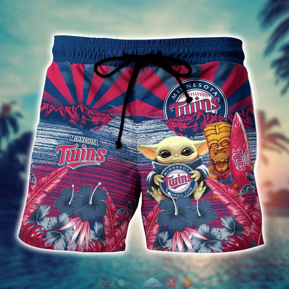 Minnesota Twins Baby Yoda MLB Hawaiian Shirt, Shorts 4 Minnesota Twins MLB Baby Yoda Hawaiian Shirt Shorts 1 2 3