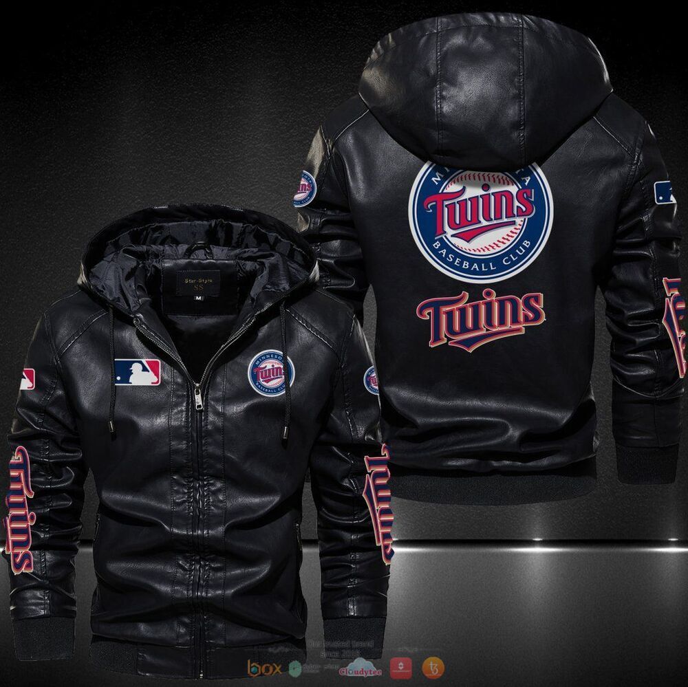 Minnesota Twins MLB Leather Jacket Hat