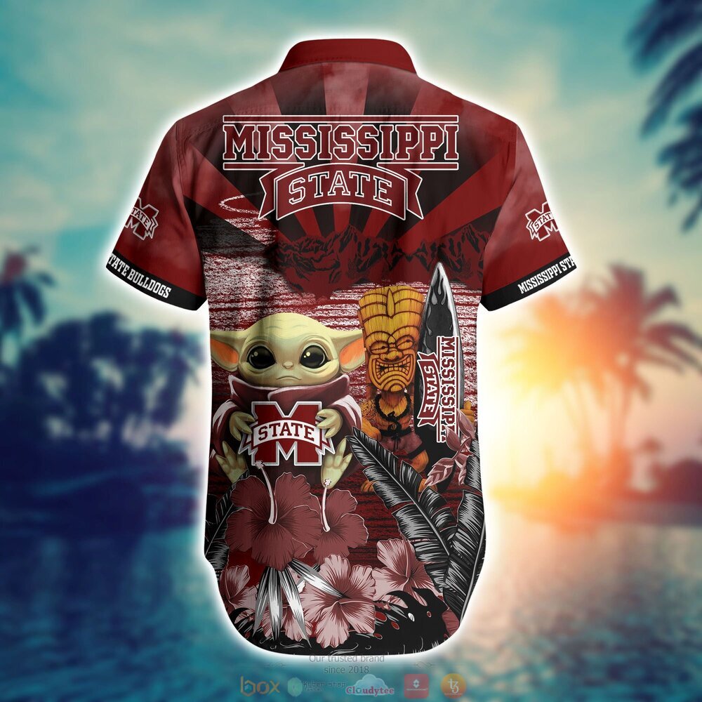 Mississippi State Bulldogs Baby Yoda NCAA Hawaiian Shirt, Shorts 3 Mississippi State Bulldogs NCAA Baby Yoda Hawaiian Shirt Shorts 1 2
