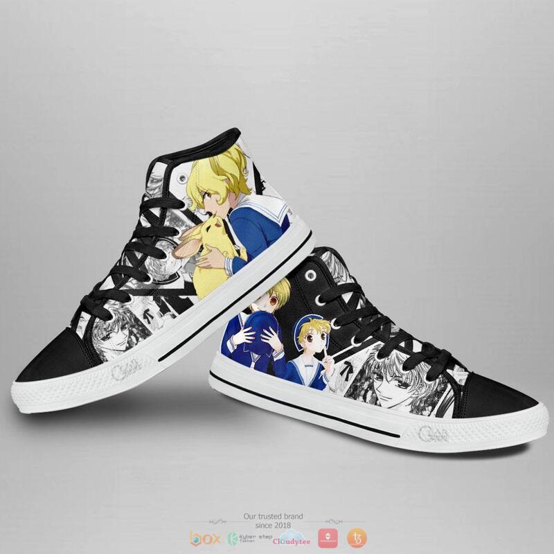 Momiji Sohma Anime Fruits Basket high top canvas shoes 3 Momiji Sohma Anime Fruits Basket canvas high top shoes 1 2