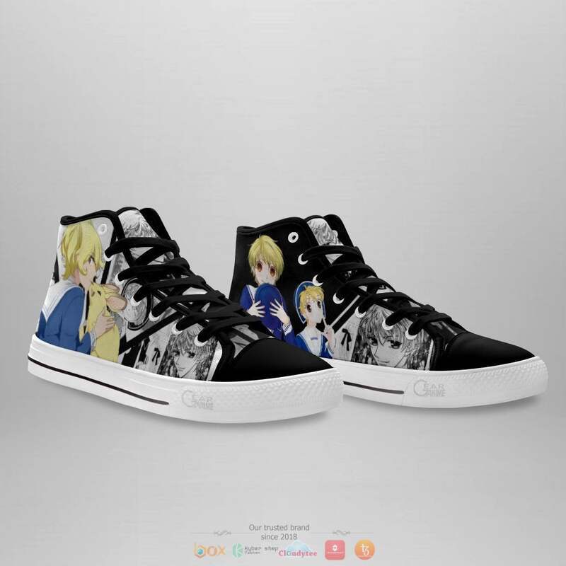 Momiji Sohma Anime Fruits Basket high top canvas shoes 4 Momiji Sohma Anime Fruits Basket canvas high top shoes 1 2 3