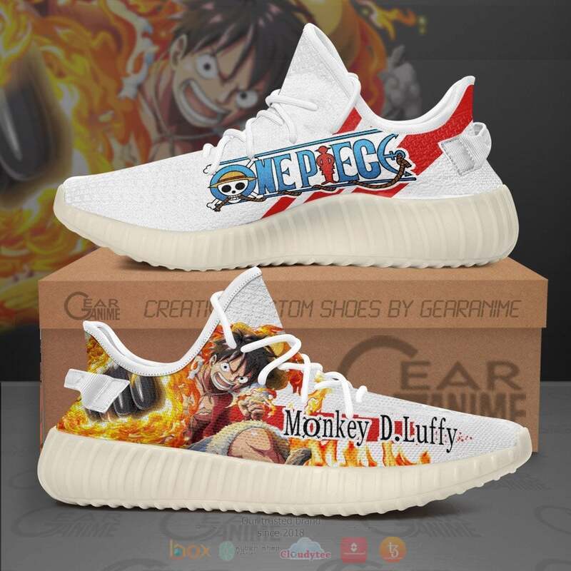 Monkey D Luffy Skill One Piece Yeezy Sneaker Shoes