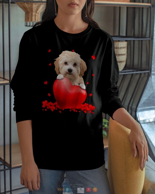 Valentine Hearts Morkie Poo hoodie, shirt 2 Morkie Poo Valentine Hearts shirt hoodie 1