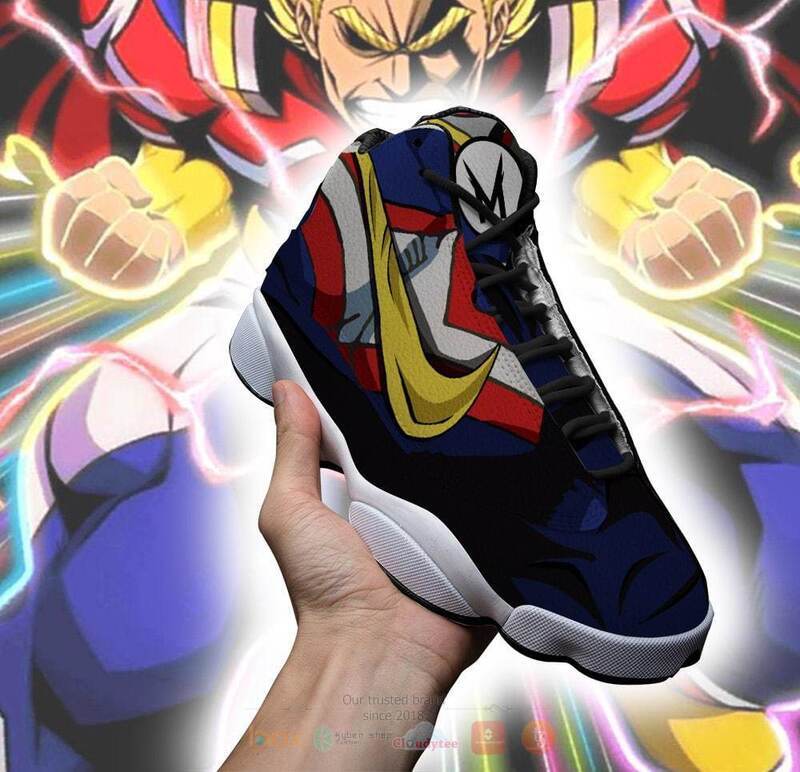 My Hero Academia All Might Air Jordan 13 Sneaker Shoes Gift Idea 1 2 3