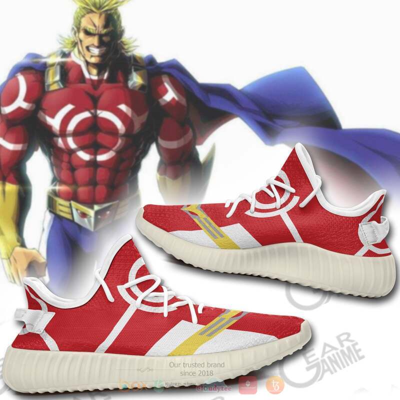 My Hero Academia All Might Silver Ace Yeezy Sneaker shoes 4 My Hero Academia All Might Silver Ace Yeezy Sneaker shoes 1 2 3