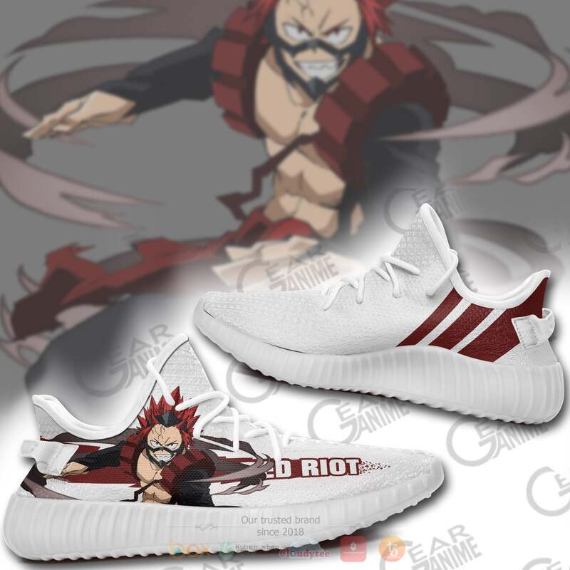 My Hero Academia Eijiro Kirishima Red Riot Yeezy Sneaker shoes 1