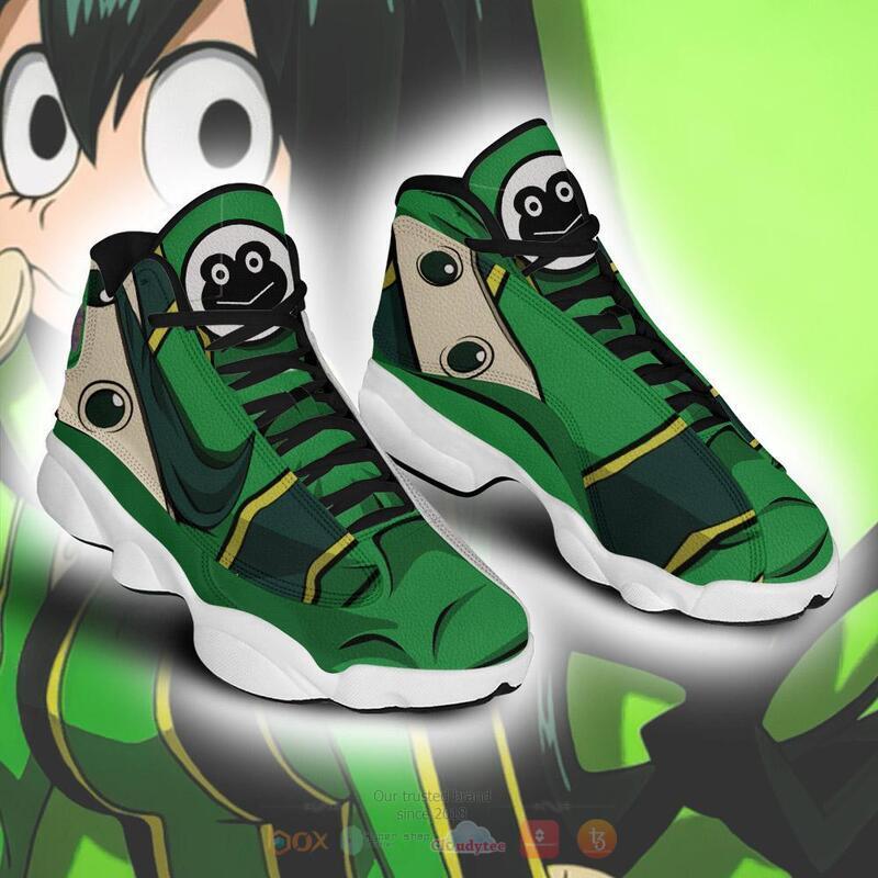 My Hero Academia Froppy Air Jordan 13 Sneaker Shoes 3 My Hero Academia Froppy Air Jordan 13 Sneaker Shoes 1 2