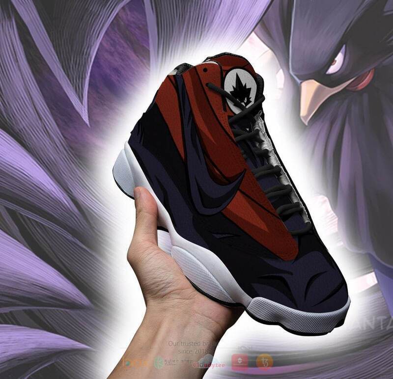 My Hero Academia Fumikage Tokoyami Air Jordan 13 Sneaker Shoes 4 My Hero Academia Fumikage Tokoyami Air Jordan 13 Sneaker Shoes 1 2 3