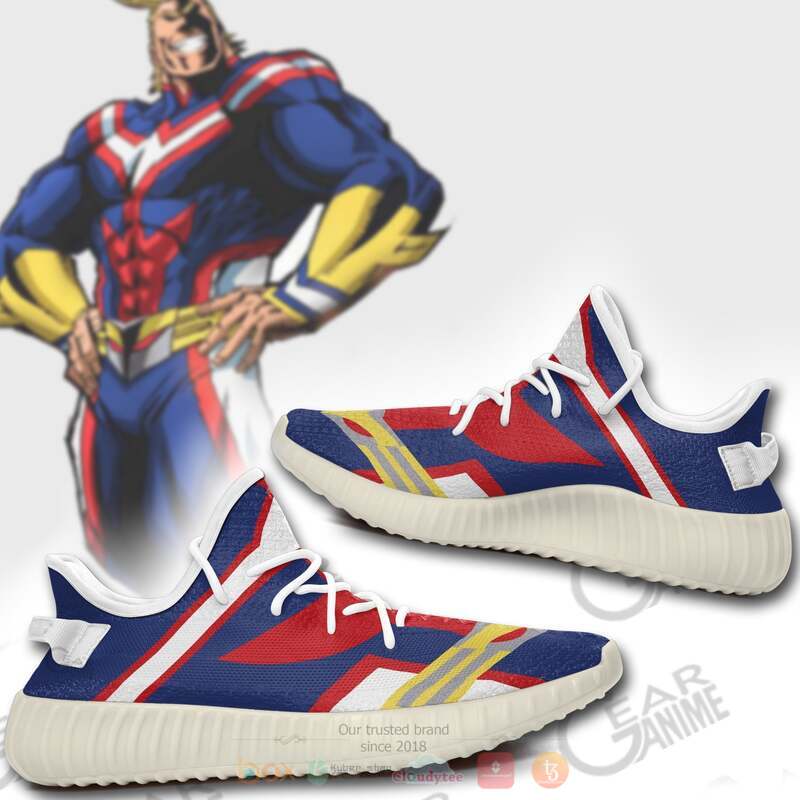 My Hero Academia Golden All Might Uniform Yeezy Sneaker shoes 4 My Hero Academia Golden All Might Uniform Yeezy Sneaker shoes 1 2 3