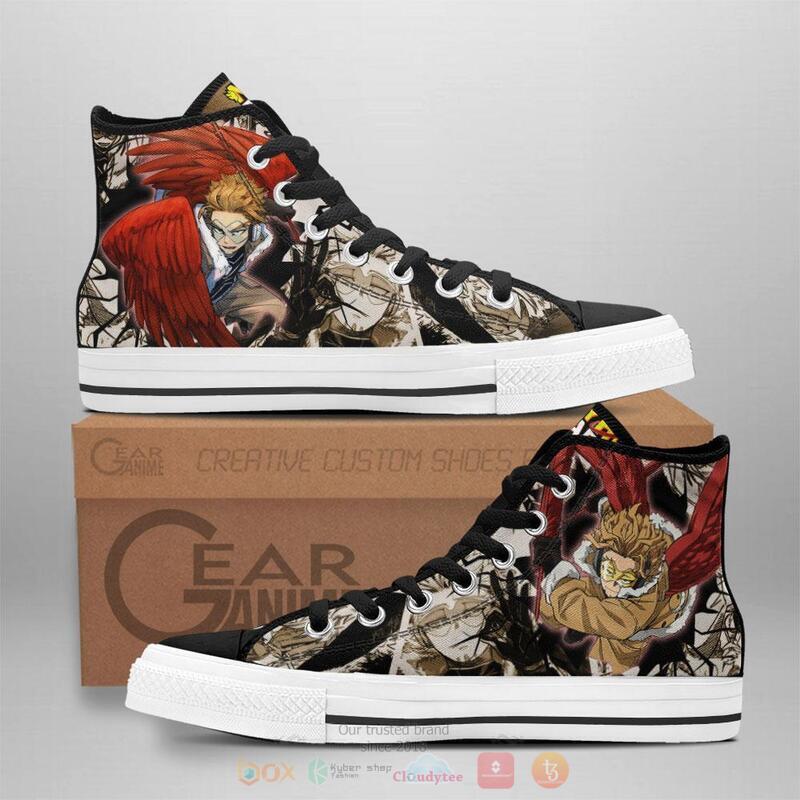 My Hero Academia Hawks Canvas High Top shoes