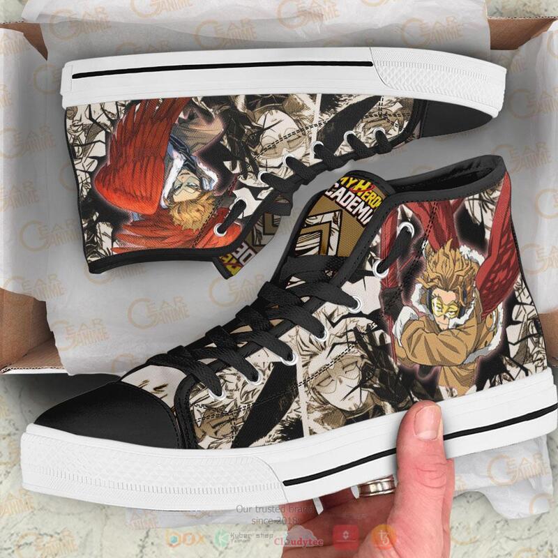 My Hero Academia Hawks Canvas High Top shoes 1