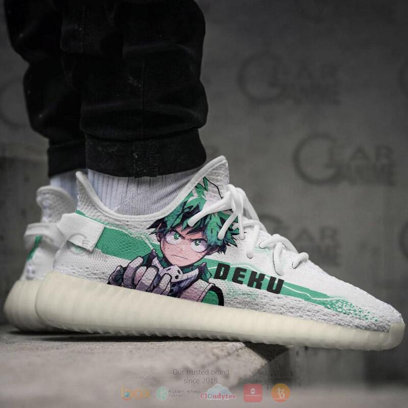 My Hero Academia Izuku Midoriya Deku Yeezy Sneaker shoes 4 My Hero Academia Izuku Midoriya Deku Yeezy Sneaker shoes 1 2 3